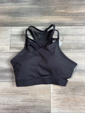Nike Black High-Neck Racerback Sports Bra